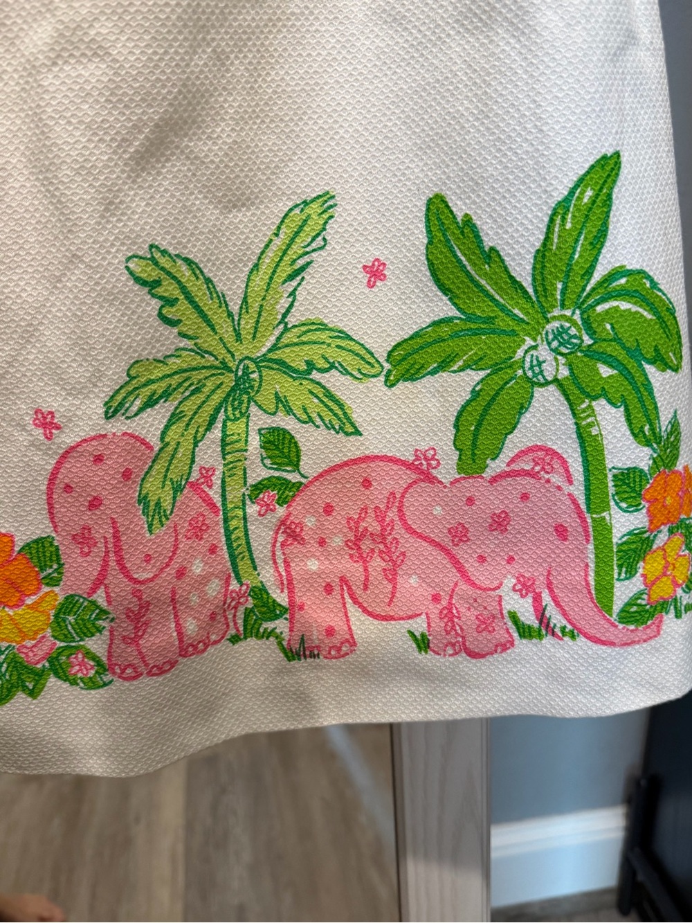NWT Lilly Pulitzer Jungle on Parade White Strapless Adina Dress Sz 8 💚 🦒 🐘 - Picture 4 of 11